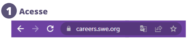 screenshot of SWE Career Center hyperlink