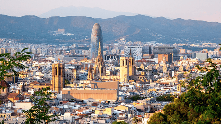 Barcelona Skyline sidebar