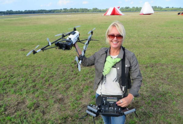 New NSF Program Envisions the Future of Engineering 1 ERVA PI Dorota Grejner Brzezinska PhD with drone photo courtesy of ERVA web res x