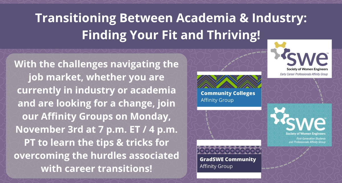 Transitioning Between Academia Industry Finding Your Fit and Thriving