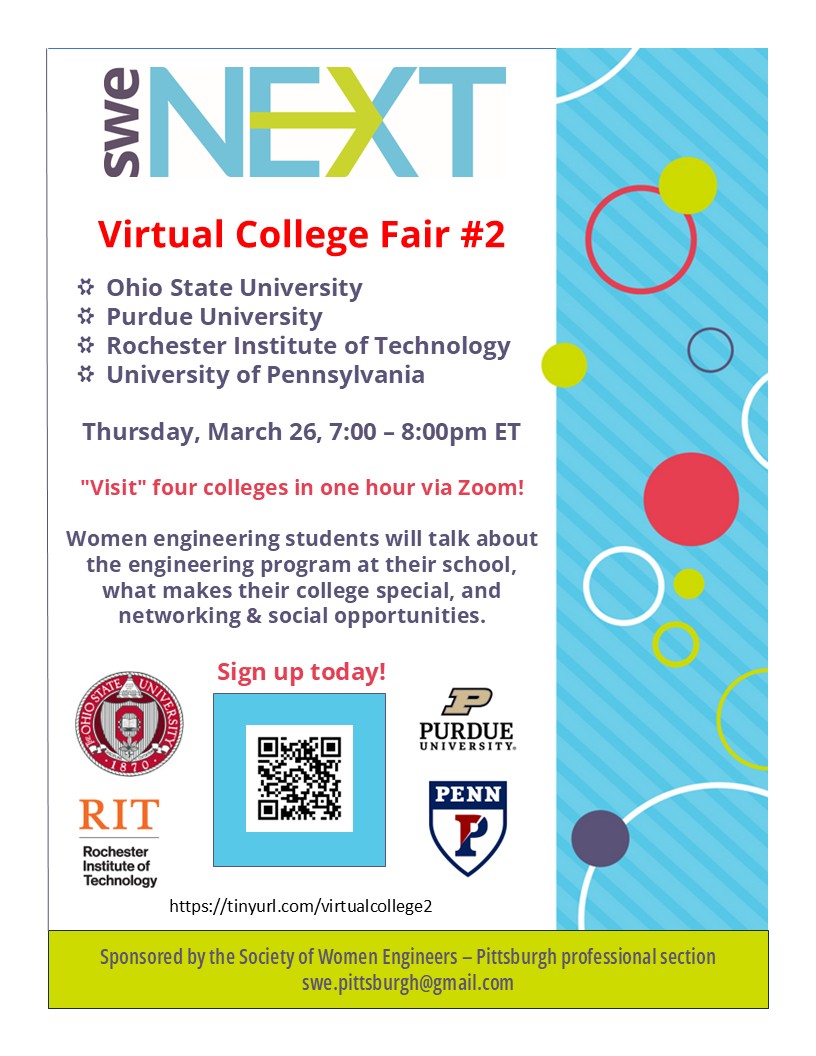 Flyer for Virtual College Fair